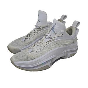 Nike Air Jordan XXXVI 36 Low Pure Money Sneakers White Silver Size 15